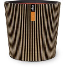 Konischer Vase - Capi Europe - Groove Nl - 36 X 34 Cm - Schwarz/gold