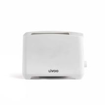 Tostadora Livoo Dod162w Blanca 750 Vatios 2 Rebanadas