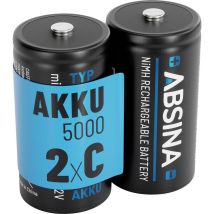 Absina Pile Rechargeable Lr14 Nimh 4500 1.2 V 2 Pc(s)