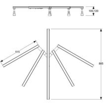 Pieds Universels Mepa Pour Receveurs De Douche Quart De Cercle Et