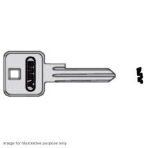 Weller – ABUS E60 Key Blank – High-Quality Mechanical Key Blank for Locking Systems