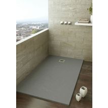 Aquore Ekostone Plato Ducha Resina Gris Claro - Medida: 90x200 Cms - Ref: Sa.es90x200gr