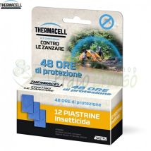Ricarica Piastrine Backpacker – 12 Piastrine Insetticida – Autonomia 48 Ore – Protezione Fino a 20 mq – Thermacell