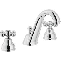 Grifo Monomando De 3 Orificios Para Lavabo Nobili Grazia Grc5011/1 | Cromo - Desagüe Automático 1'1/4