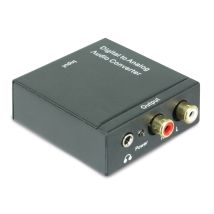 DYNAVOX Digital/Analog Audio-Konverter – Toslink- und Cinch-Anschluss – 230V – 55x72x22mm – vergoldete Anschlüsse