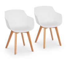 Fromm&starck - Silla - Set De 2 - Hasta 150 Kg - Superficie De Sentado 41 X 40 Cm - Blanca
