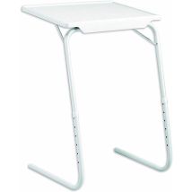Prodiytools - Mesa Auxiliar Plegable Blanca 6 Niveles 52x39x70cm Hasta 10kg