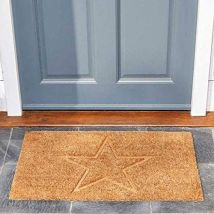 Smart Garden - Star Struck Etched Patterned Doormat Coir Pvc Back Outdoor Mat