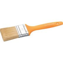 Pennello Piatto 30mm – Spessore 6° – Setole Naturali – Manico Plastica – Ghiera Acciaio Inox
