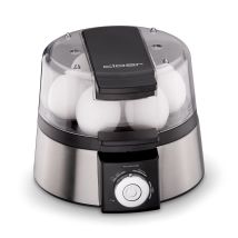 Cloer - 6070 - Cuociuova Elettronico In Acciaio Inox, Nero, Argento