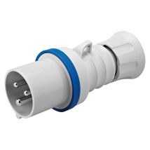 Gerader Mobiler Stecker Ip54 2p+e 32a 200-250v 50/60 Hz Blauer Schutzkragen Verdrahtung