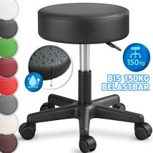 Rollhocker Weiß Arbeitshocker Hocker Drehhocker Kosmetikhocker Praxishocker - Tresko