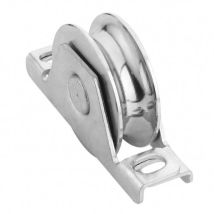 Polea encastrar 120x20 mm – Soporta hasta 655 kg – Acero y acero inoxidable