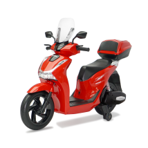 Moto Elettrica Per Bambini 12v Scooter Rosso Honda Sh125