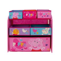 Regalos Miguel – Meuble de rangement Peppa Pig – 6 tiroirs – 53x30x60 cm – Métal, Polyester, PP, Carton