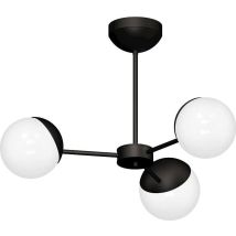 Milagro Sfera Lampe Noir Et Blanc 66 Cm Largeur