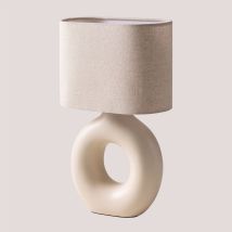 Sklum – Lampada da tavolo in ceramica Katy – 41 cm x 26 cm x 13,5 cm – E-27 – 1,24 kg