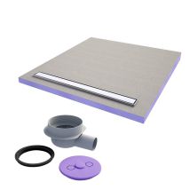 Jackon Jackoboard Aqua Line Vassoio Per Piastrelle Facili Con Barra 120x90 Cm + Scarico Orizzontale (4515477 + 4515478)