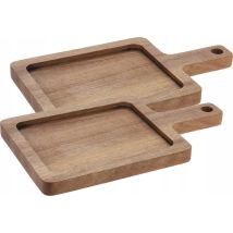 Excellent Houseware Set De 3 Tablas De Cortar De Madera Marrón
