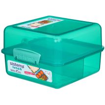 Sistema, Contenitore Per Pranzo, Plastica, Blue/green, 14.5 X 15 X 9.5 Cm