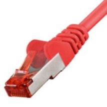 Rot - Digitus Dk-1644-a-005/r Rj45 Netzwerkkabel, Patchkabel Cat 6a S/ftp 0.50 M Halogenfrei, Verdrill