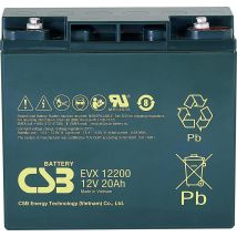 Csb Evx 12200 Batería Agm 12 V 20 Ah Negra