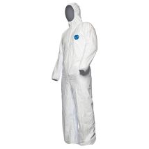 25 Pezzi. Dupont Tyvek 500 Xpert - Tuta Protettiva Agenti Chimici Con Cappuccio, Categoria Iii, Tipo 5-b E 6-b, Resistente E Leggera, Xl, Bianco, 25