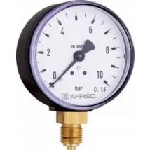 Afriso Manomtre Standard Rf 63 - 0-1,6 Bar - Précision 1,6 - Gaz Et Liquides Non-cristallins