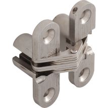 Soss - Einlass-scharnier, 95,5x19 Mm, Öw 180°, Zamak Vernickelt