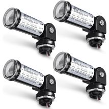 Longziming - Confezione Da 4 Sensori Crepuscolari Per Illuminazione Esterna, Sensori Fotoelettrici Per Illuminazione Esterna, Interruttore 