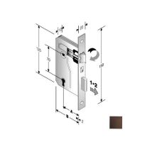 Cerradura Patent Mm 8x70 E60 Bq Bronceada Gb