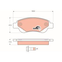Pastillas De Freno Delanteras Gdb1633 Trw