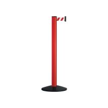 Via Guide - Gurtpfosten Einfach D83xh970mm Rot Gurt Rot/weiß Fuß Vg