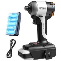 Litheli - Schrauber Mit 10.000mah Li-ion-akku, 20v 230 Nm Maximales Drehmoment, 3 Modi, 6.35mm Präzisionsspannzange, Led-leuchten Für Reparaturen Und 