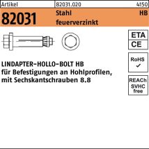 Art 82031 Lindapter-hollo-bolt St./8.8 Hb 20-größe 2 Feuerverzinkt S