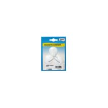 Crochet Adhésif Ovale Céramique Blanc Pm Bl3 - Iso