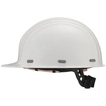 Schutzhelm BOP – Weiß (RAL 9016) – Größe 2 (53–61 cm) – Glasfaser-Polyester – EN 397 – 405 g – Ergonomisch, höhenverstellbar