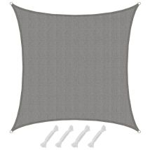 6x6 Vela Ombreggiante Permeabile - Tenda Da Sole Per Giardino Balcone Pergola