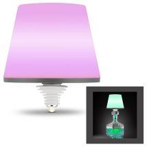 Rev Lamprusco Lampada Da Tavolo Senza Fili, 130 Lm, 2 W, Batteria 4000 Mah, Luce Per Bottiglia Rgb, Lampada Da Comodino, Dimmerabile, Ip54