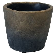 Cache Pot de Fleurs en ciment Gris et Or – Jardin piscine – Largeur, Hauteur, Matières, Quantité par pack, Longueur, Volume