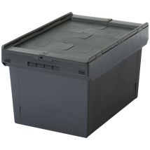 Bito Mehrwegbehälter Mb Deckel/bügel/kufe / Mbd64321 Eco Regranulat Schwarz Deckel/st, Farbe: Schwarz/schwarz