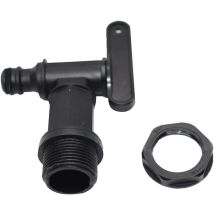 Hiasdfls - 1000l Plastic Tank Tap Ibc Water Storage Box Adapter Irrigation Hose Tap Adapter Rainwater Collector Fuel Tank (plastic)