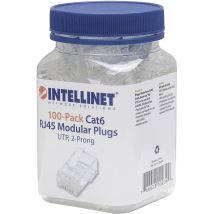 Intellinet - Intellilnet 100er-pack Cat6 Rj45-modularstecker Utp 2-punkt-aderkontaktierung Für Litzen