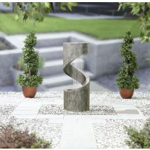 La Hacienda - Easy Fountain Spiral Showers Led Garden Water Feature Stone Effect Modern