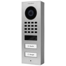 Ip-video-türstation D1102v Aufputz, V2a-edelstahl, Gebürstet, 2 Tasten Decall, Inkl. Gehäuse Demounting De - Doorbird
