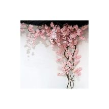 Fiore Artificiale 105 Cm, Albero Di Ciliegio Finto, 3 Rami Di Sakura, Fiore Artificiale In Seta, Decorazione Da Parete Per Matrimonio, Aafgvc