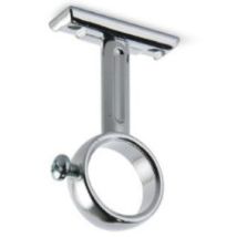 Manart - Soporte De Tubo Cromado Ø 25 Mm Con Tornillos - M795cr+v