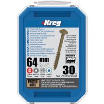 Kreg - Vite A Tazza Protec-kote Maxi-loc Hd 64 Mm, Filettatura, 30 Sml-c2x250-30-int