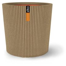 Jarrón Cónico - Capi Europe - Groove Nl - 45 X 41 Cm - Beige