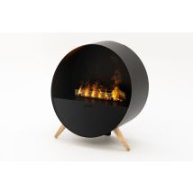 Misty - Cheminée Électrique Autoportante Avec Vapeur - Effet De Flamme 3d, Télécommande, Humidificateur D'Air, Set D'Huiles D'Aromathérapie Inclus